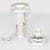 Silversmith Saint Medard, Paris, crafted this stylish Art Deco silver plate cylindrical cocktail or Martini shaker circa...