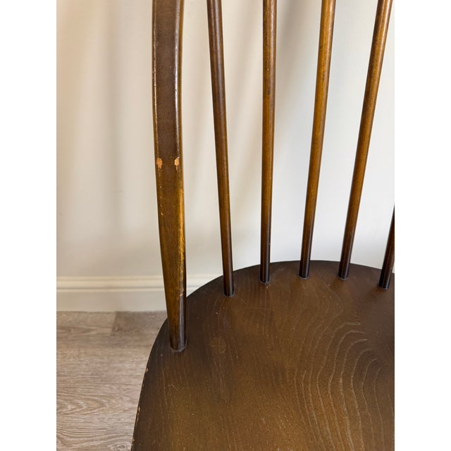 Ercol Vintage Windsor Dining Room Chairs by Lucian Ercolani for Ercol, 1980s, Set of 4 For Sale - Image 4 of 13