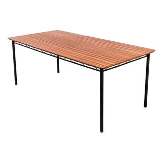 Restored Mid Century Sapele Mahogany Dining Table Attributed to d.s. Vorster of South Africa For Sale