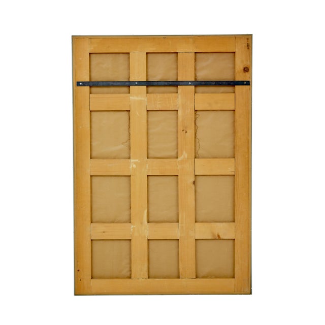 1960s Mid-Century Scandinavian Wall Mirror with Grey Frame, 1960 For Sale - Image 5 of 6