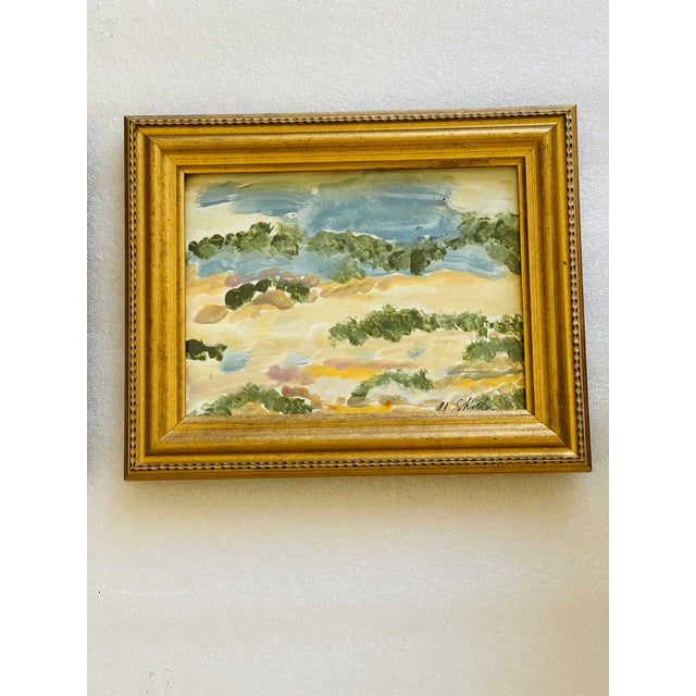 Pair of Contemporary Abstract Original Landscape Paintiing For Sale - Image 4 of 4