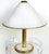 F. Fabbian Castelminio DI Resana Treviso/ Italy Glass & Brass Table Lamp For Sale - Image 9 of 9