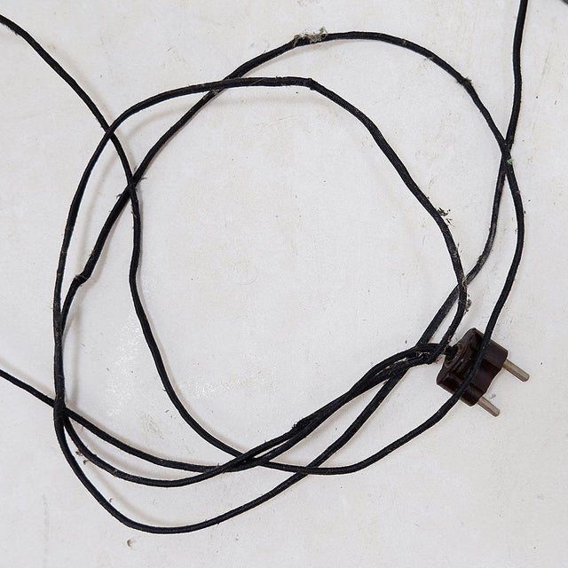 Tripod Floor Lamp in Wrought Iron and Brass with Bamboo-Style Stem For Sale - Image 15 of 16