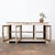 Antique painted wooden shop counter with a beautiful light, natural patina. It opens with four glass doors and has a long...