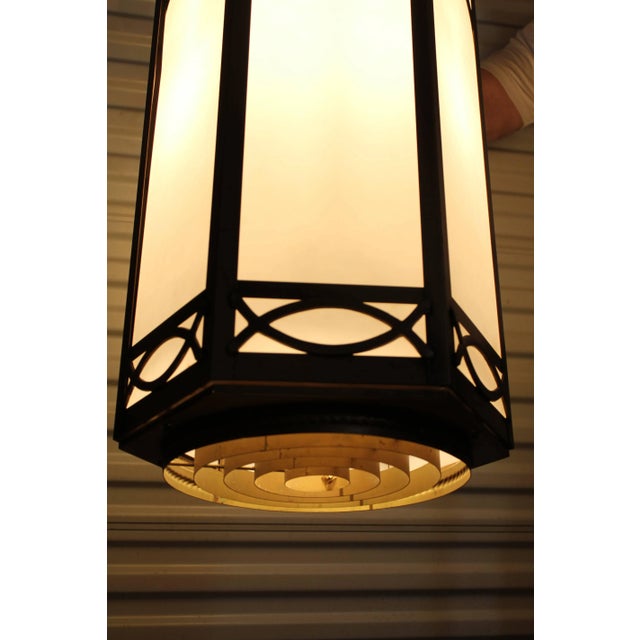 Gothic Cathedral Style Hanging Lamp For Sale In Palm Springs - Image 6 of 13