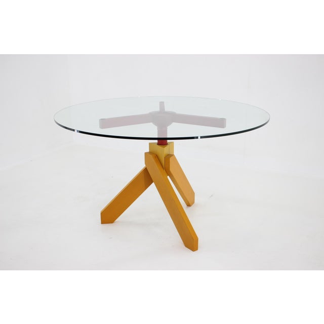 Table and Stools by Vico Magistretti, Italy, 1980s, Set of 5 For Sale - Image 3 of 18