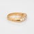 Modern Vintage Diamond Half Hoop Ring 14k Yellow Gold Stacking Band Omc Sz 10 For Sale - Image 3 of 6