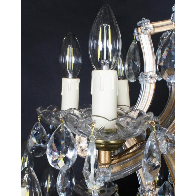 Antique English 41 Light Ballroom Crystal Chandeliers, 1920s, Set of 2 For Sale - Image 11 of 15
