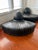 Gorgeous and super rare to come by! Post modern leather rounded chairs by Roche Bobois. The original Roche Bobois labels...