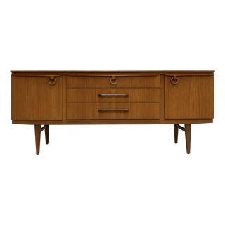 Mid Century Modern Long Teak Sideboard by Elliots of Newbury, Made in England, C. 1960’s For Sale