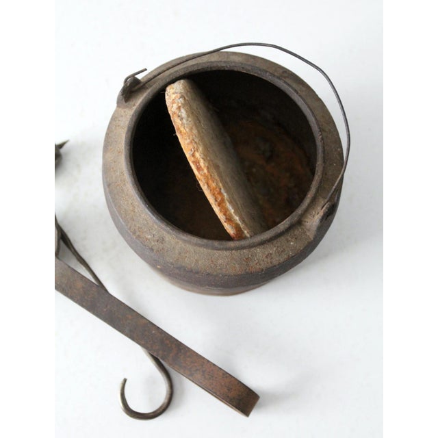 Antique Smelting Pot and Ladles For Sale - Image 12 of 12