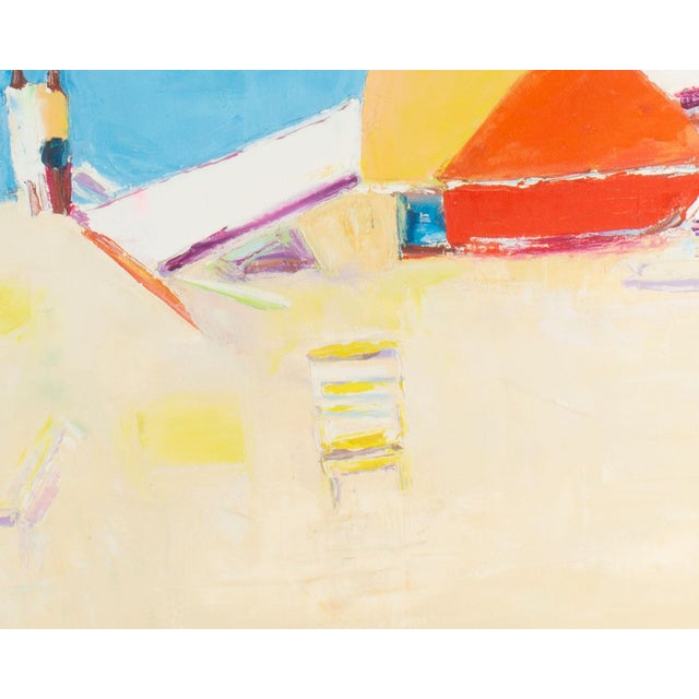 Late 20th Century Oil on Canvas Painting of a Beach by Sidney Smiley For Sale - Image 5 of 9