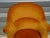 Antique Toadstool Armchair in Silky Yellow Velvet, 1950s For Sale - Image 3 of 18