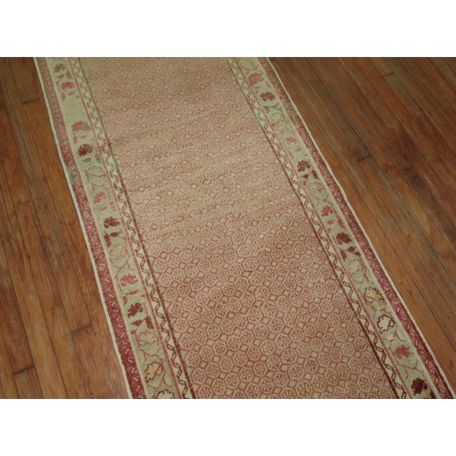 Zabihi Collection Pink Vintage Turkish Anatolian Runner - 2'9" x 9'4" For Sale - Image 4 of 7