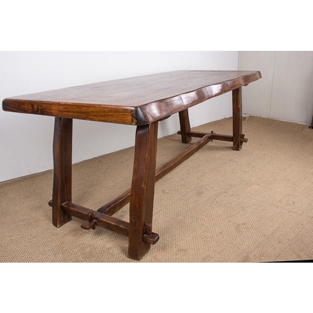 Brutalist Large Brutalist Style Dining Table by Olavi Hänninen for Mikko Nupponen, 1960 For Sale - Image 3 of 18