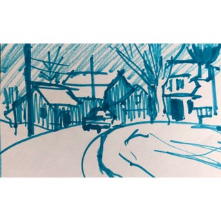 1980s John Reilly Street Marker Drawing For Sale