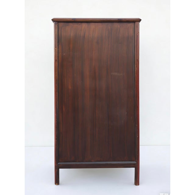 Late 19th Century Catalpa Wood Square Corner Armoire For Sale - Image 5 of 5
