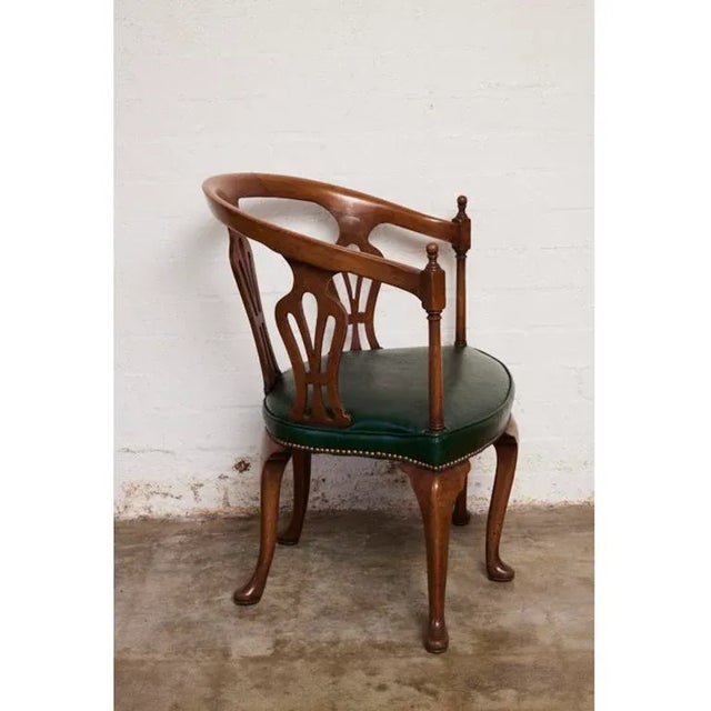 1900 - 1909 Early 1900s Large Edwardian Corner Chair For Sale - Image 5 of 7