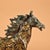 Metal Pair of Vintage Bronze Galloping Horses – Gold Inlaid Horse Statues, 2.2 LBS For Sale - Image 7 of 10