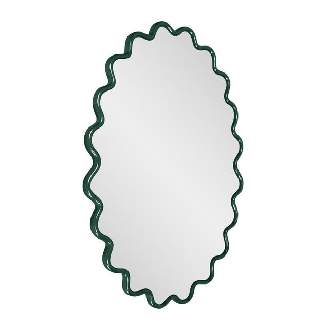 The Cloud Mirror features a wavy frame that is meticulously hand-painted in the USA. This mirror is designed to complement...