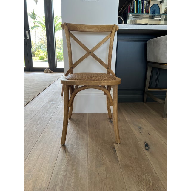 Arhaus Cadence Dining Chair With Rattan Seat Chairish