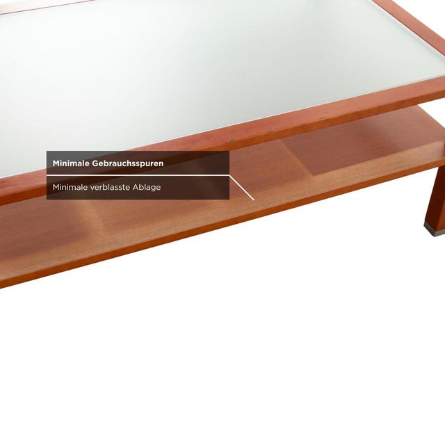 Wood Coffee Table in Wood and Glass from Hülsta For Sale - Image 7 of 16