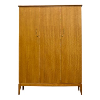 Vintage Walnut Wardrobe by Alfred Cox for Heals, 1960s For Sale
