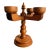Vintage Swedish Wooden Candelabra by Stig Johnsson of Smalandsslojd For Sale