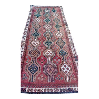 Antique Shiraz Rug 4.03x8.09 For Sale