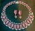 Gia Certified 140 Ct Burma Ruby, Tahitian Pearl & Diamond Necklace Suite 18kwg For Sale - Image 4 of 8