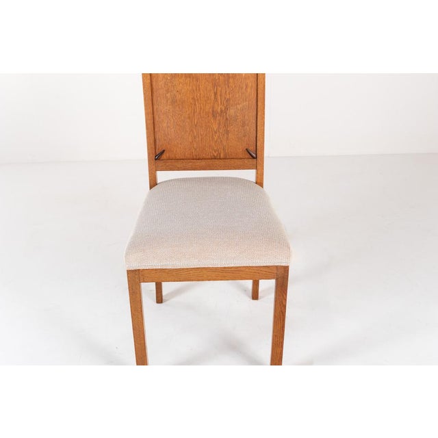Dutch Art Deco Chair with Upholstered Seat For Sale - Image 5 of 10