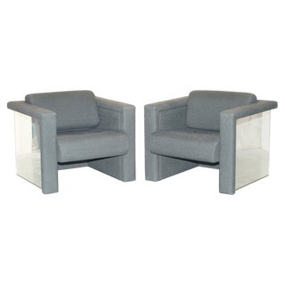 Trix Mirrored Armchairs by Robert Haussmann for Knoll, 1988, Set of 2 For Sale