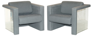 Trix Mirrored Armchairs by Robert Haussmann for Knoll, 1988, Set of 2