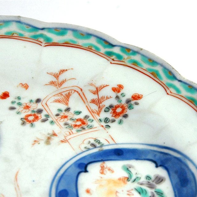 Porcelain Imari Plate from Arita, Japan, 18th Century For Sale - Image 6 of 10