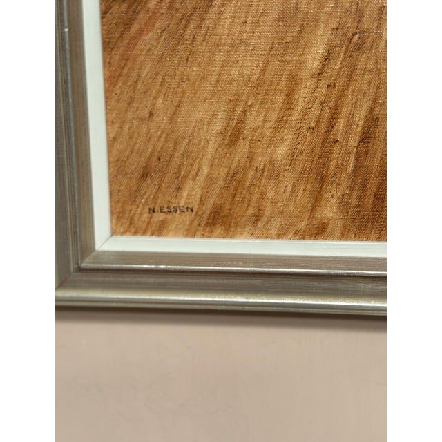 Nils Essen, Rustic Landscape, 1950s, Oil Painting on Canvas, Framed For Sale - Image 7 of 18