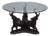 Bronze Elephant Base Glass Top Dining Room Table For Sale
