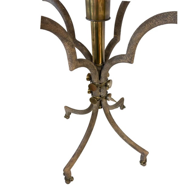 Metal Unique Metal Table Lamp With Brass Accents by Designer Charles Hart For Sale - Image 7 of 10