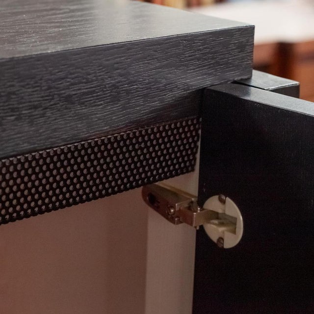 Black Brutist Black Buffet attributed to De Coene, 1970s For Sale - Image 8 of 16