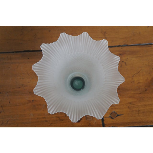 Mid 20th Century Studio Nova Portugal Pineapple Flower Frosted Glass Votive Candle Holders - a Pair For Sale - Image 9 of 11
