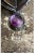 Large Palace Size Sterling Silver and Gold Mezuzah Case With Garnet and Amethyst For Sale - Image 4 of 4