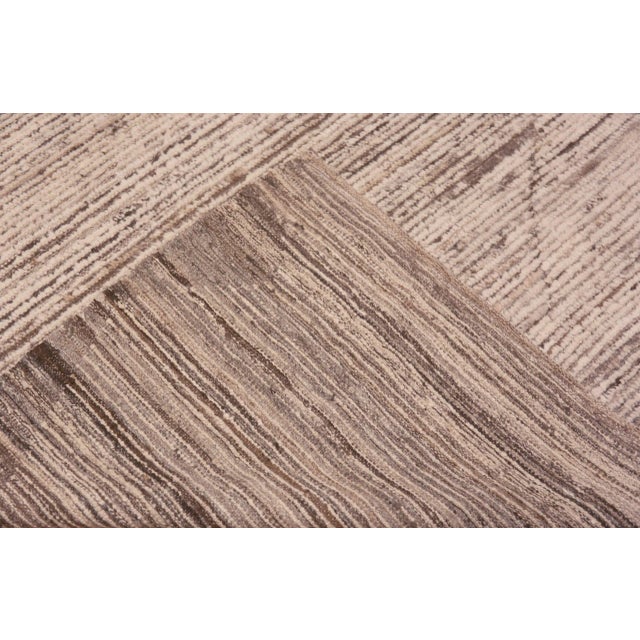 Nazmiyal Collection Modern Wool Pile Area Rug For Sale In New York - Image 6 of 6