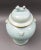Mid 20th Century Maitland Smith Celadon Crackle Glazed Porcelain Foo Dogs Large Lidded Ginger Jar For Sale In Miami - Image 6 of 10