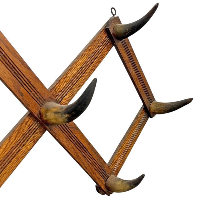 19th Century American Folding Hat or Coat Rack For Sale In Chicago - Image 6 of 12