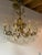 Italian Heavy Italian Chandelier With Sparkling Crystal Prisms and Original Extras. For Sale - Image 3 of 6