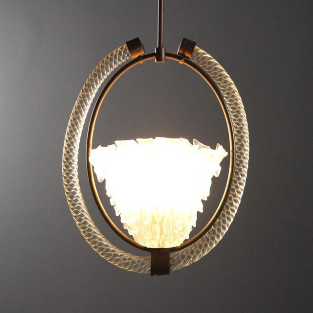 Vintage Murano Glass Pedant, Italy, 1940s For Sale - Image 4 of 13