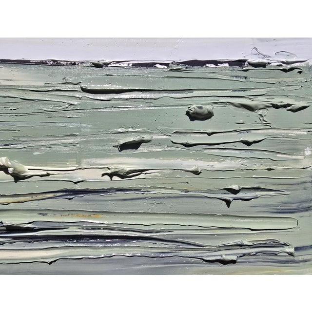 Contemporary Natural Color Palette Abstract Landscape Painting / Color Field / Beach Art For Sale - Image 4 of 11