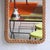Mid-Century Modern French Riviera Wicker Mirror, France, 1960s For Sale - Image 3 of 12