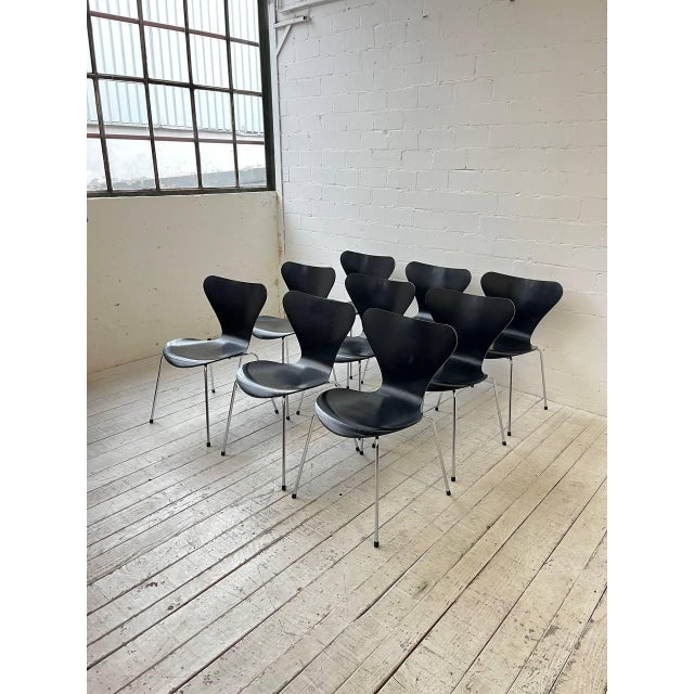 1990s 3107 Chair by Arne Jacobsen for Fritz Hansen, 1991 For Sale - Image 5 of 15