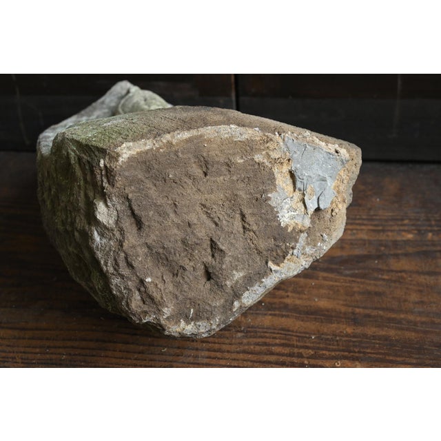 Antique Japanese Stone Buddha Statue of Kannon Bodhisattva (Seated) / Edo Period / 1750-1850 For Sale - Image 13 of 14