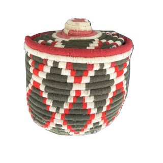 Moroccan Woven Basket For Sale
